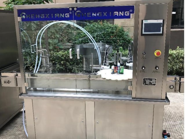 Линия розлива в флаконы, укупорки, этикеровки